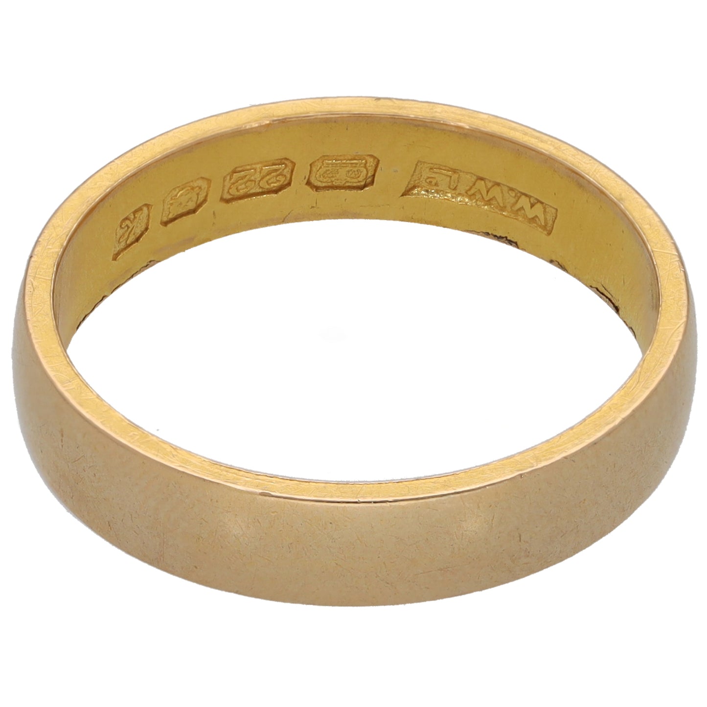 22ct Gold Plain Wedding Ring Size R