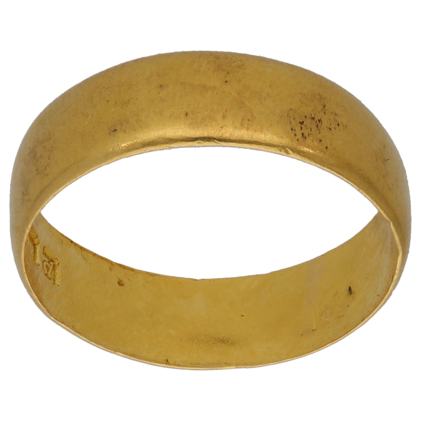 22ct Gold Plain Wedding Ring Size M