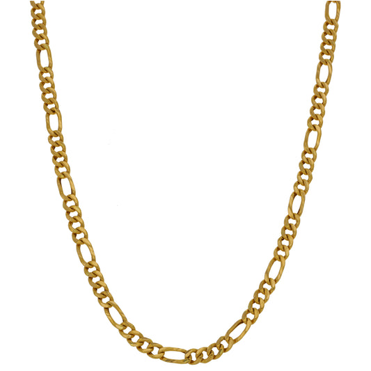 22ct Gold Figaro Chain 18"