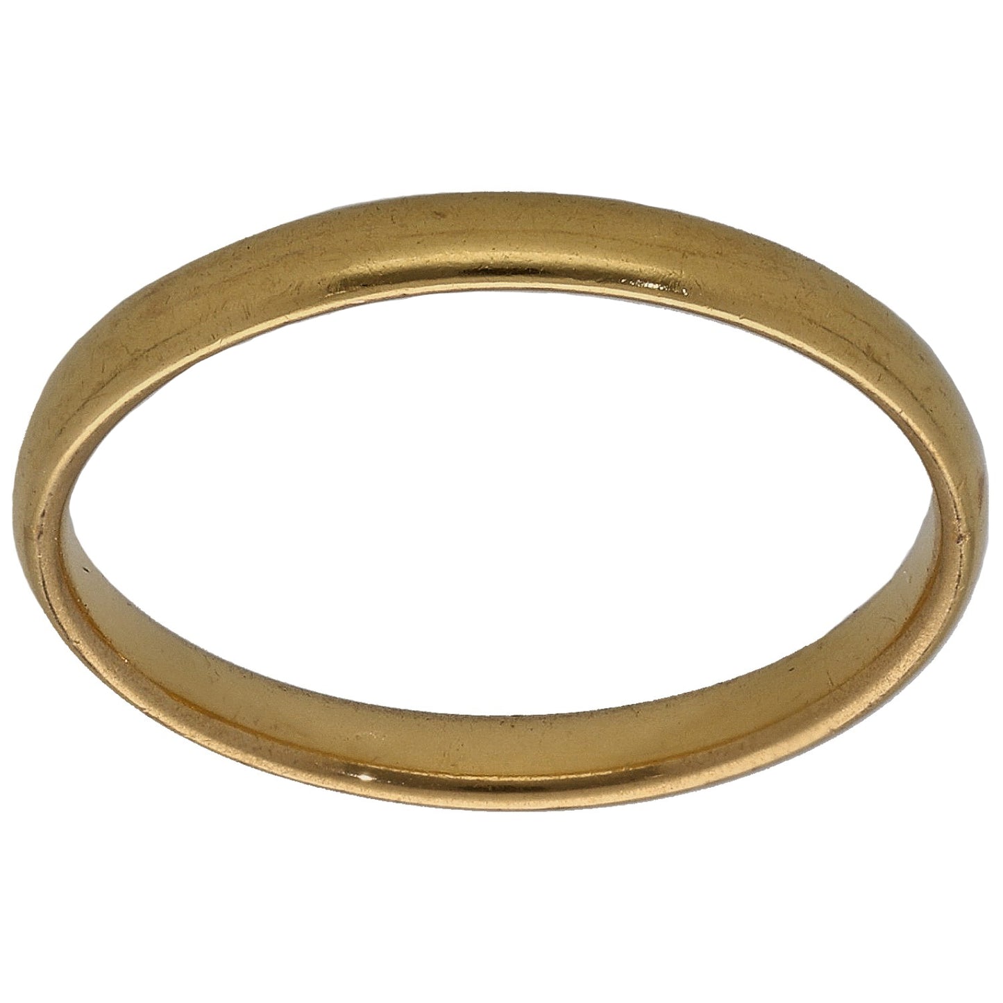 22ct Gold Plain Wedding Ring Size L