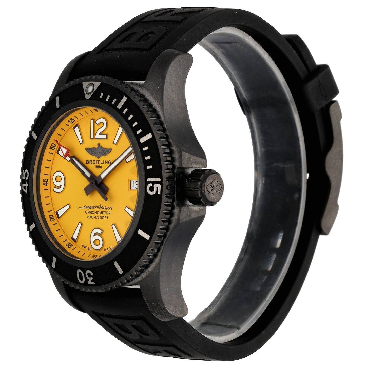 Breitling Superocean M17368 46mm DLC Stainless Steel Watch