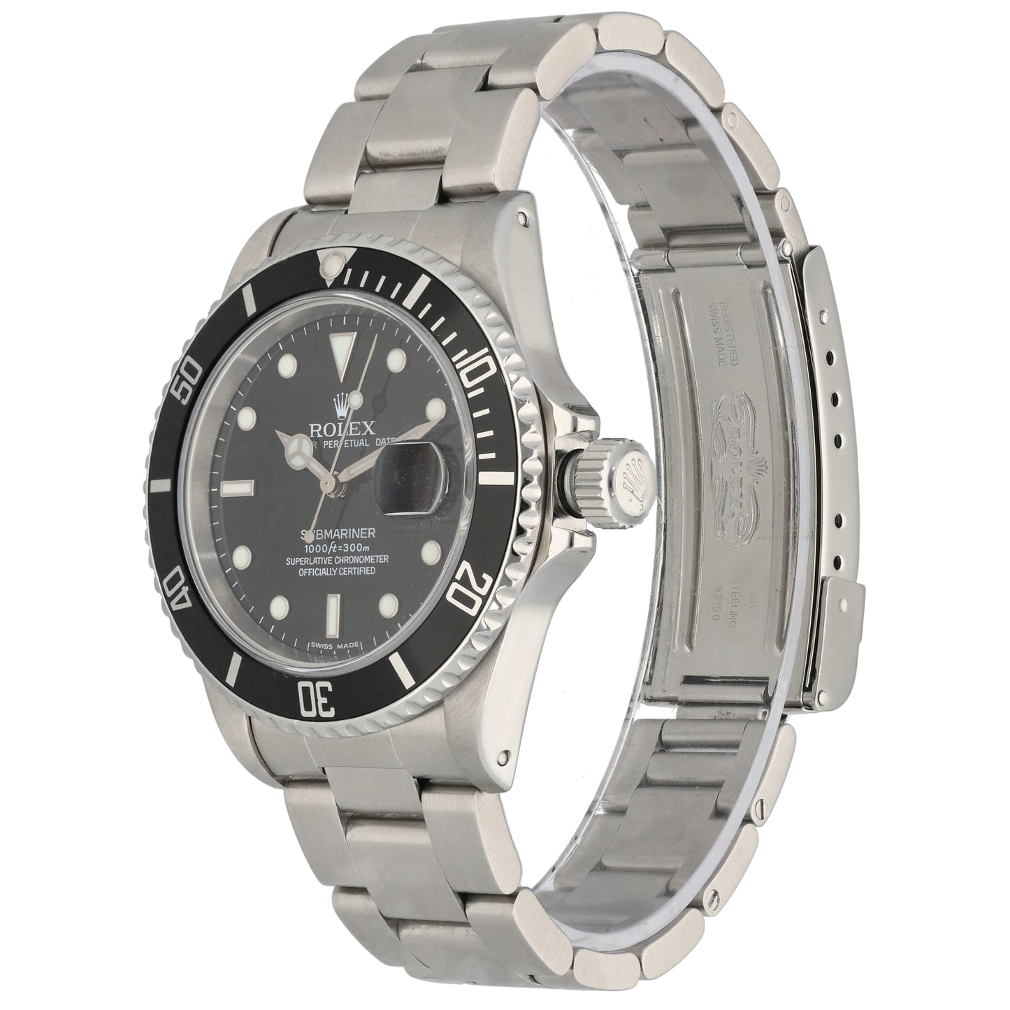 Rolex Submariner 16800 40mm Stainless Steel Watch