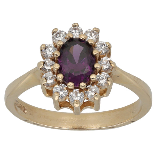 9ct Gold Imitation Dress/Cocktail Ring Size O