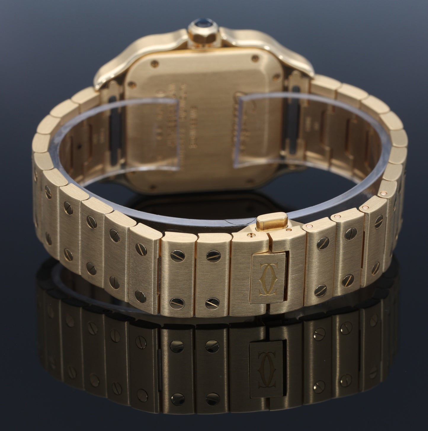 Cartier Santos 4073 35mm Gold Watch