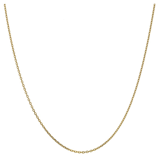 9ct Gold Curb Chain 22"