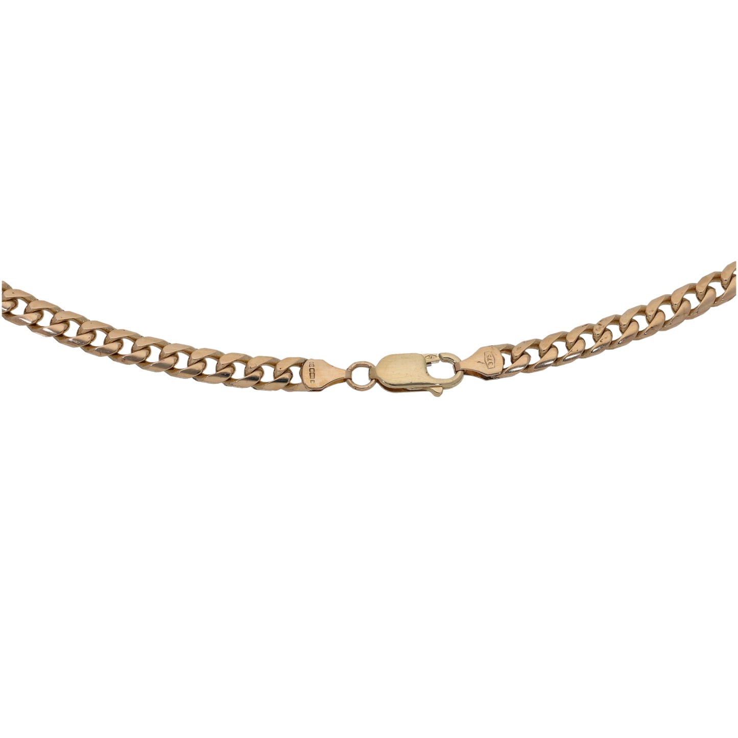 9ct Gold Curb Chain 16"