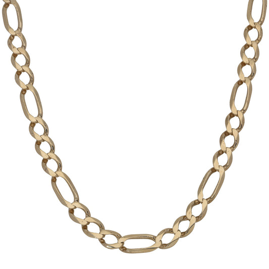 9ct Gold Figaro Chain 24"