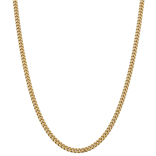 14ct Gold Curb Chain 18"