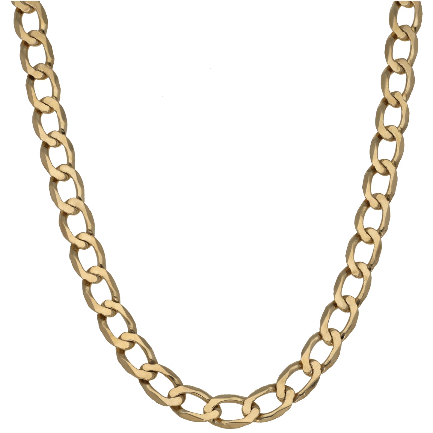 9ct Gold Curb Chain 22"