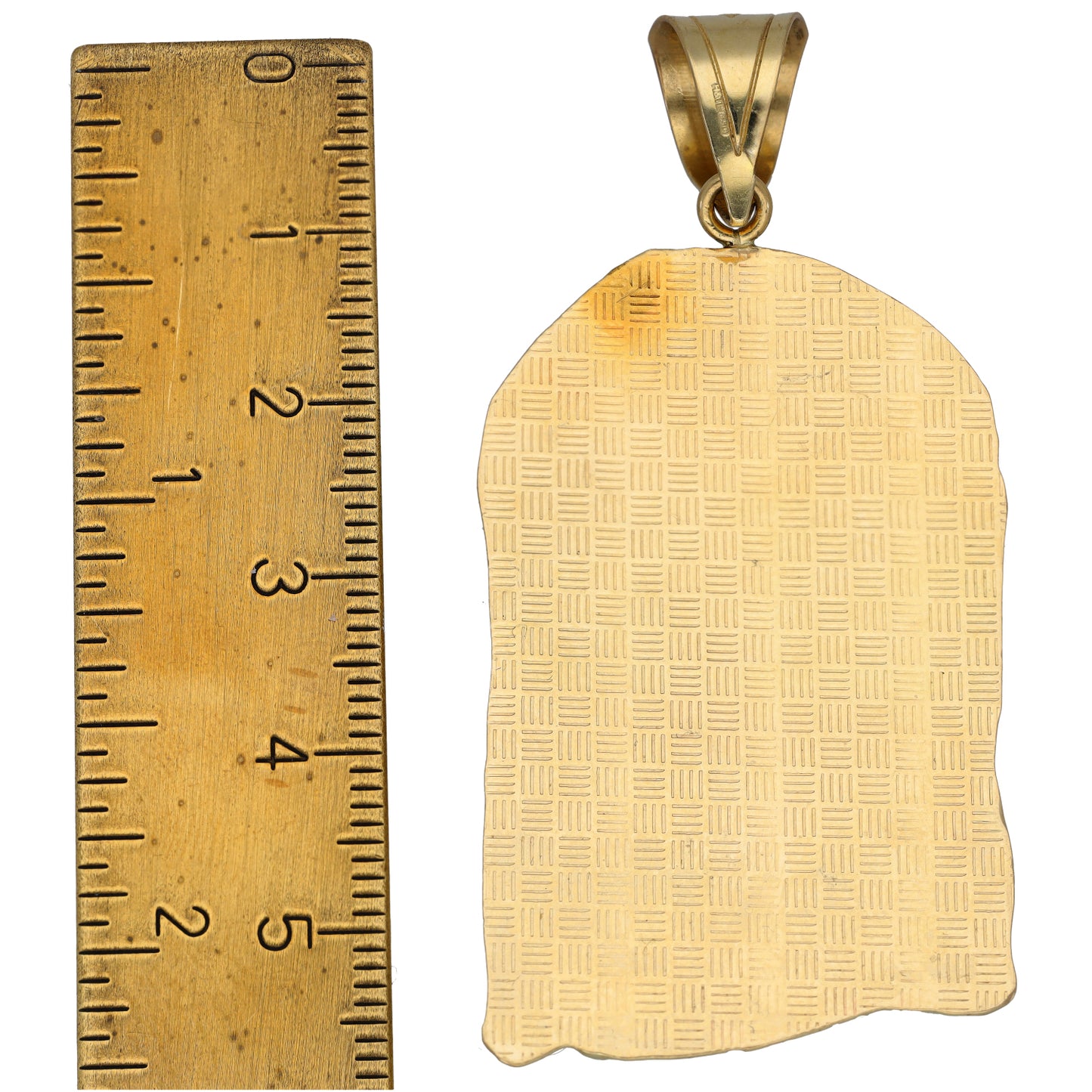 14ct Bicolour Gold Jesus Pendant