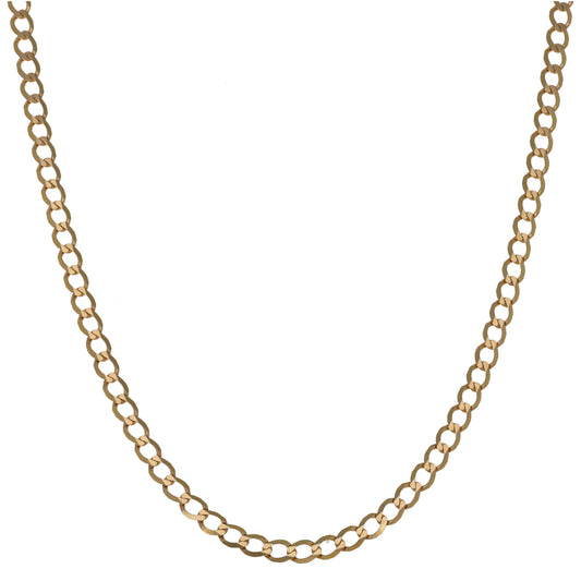 9ct Gold Curb Chain 16"