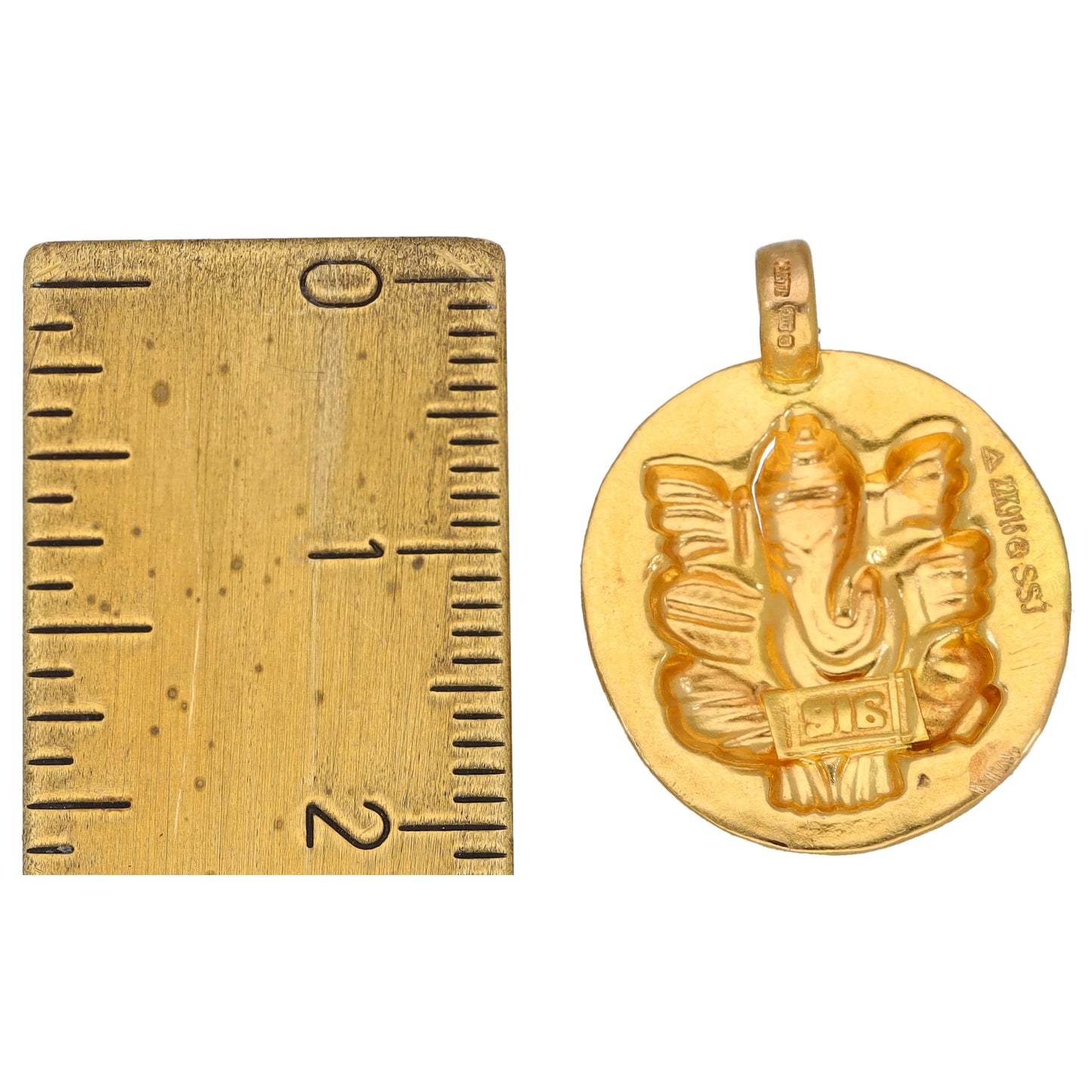 22ct Gold Ganesh Pendant