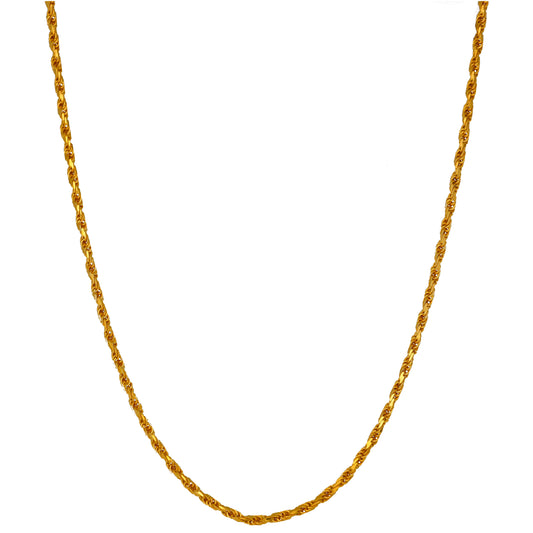 22ct Gold Rope Chain 22"