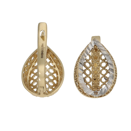 14ct Bi-Colour Gold Alternative Earrings