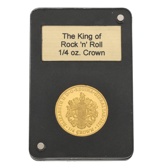 22ct Gold The King Of Rock n Roll 1/4 OZ Crown Coin 2021