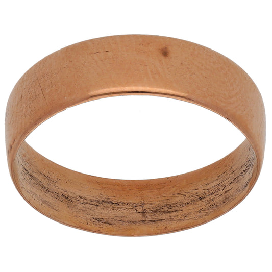 9ct Rose Gold Plain Wedding Ring Size O