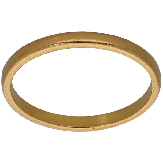 22ct Gold Plain Wedding Ring Size P