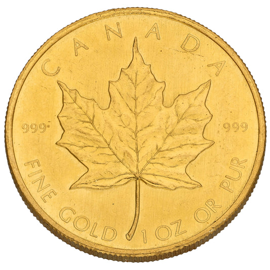 24ct Gold Canada Maple 1 OZ Coin 1981