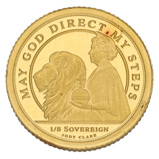 22ct Gold May God Direct My Steps Eighth Sovereign Coin 2021