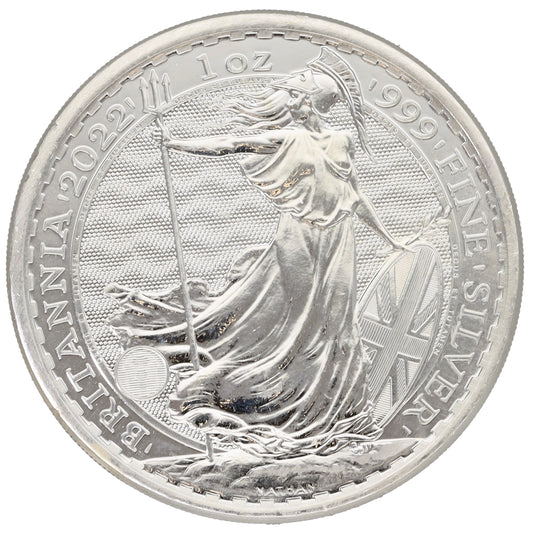 Fine Silver Queen Elizabeth II 1 OZ Britannia Coin 2022