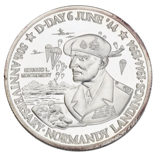 Fine Silver 50th Anniversary Of D-Day Landings Coin 1994