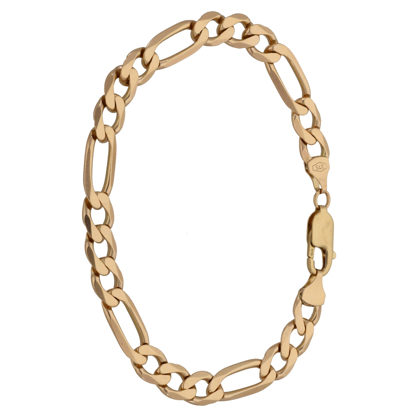 9ct Gold Figaro Bracelet