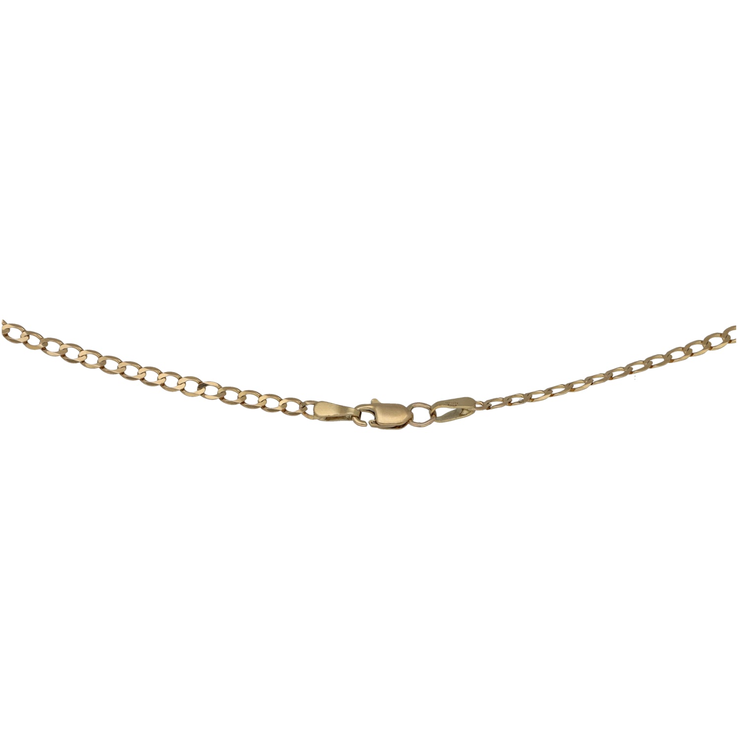 Gold link chain with lobster clasp and pendant connector bail