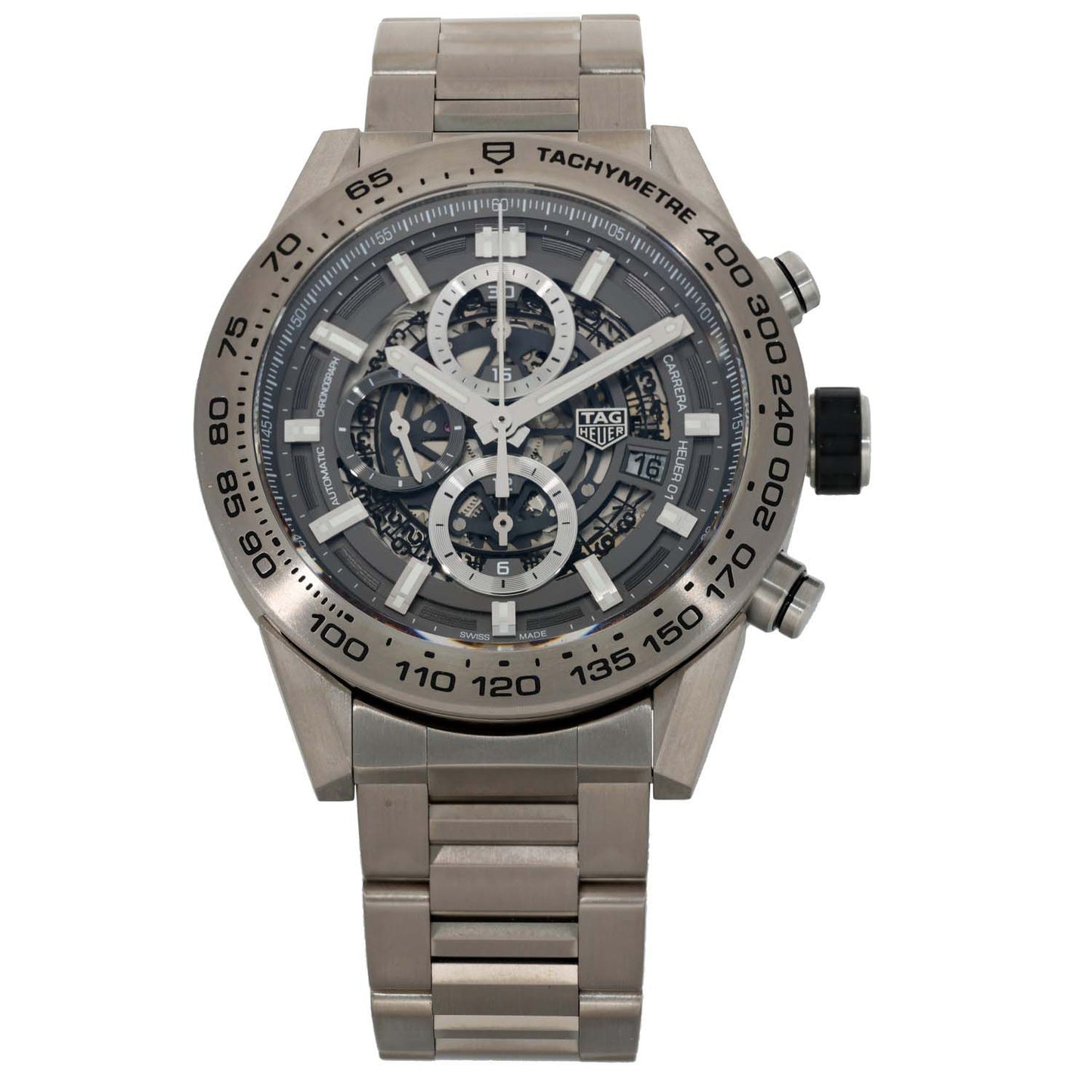 Tag Heuer Carrera CAR2A8A 43mm Titanium Watch