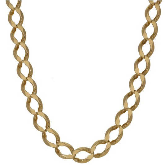 9ct Gold Curb Chain 28"