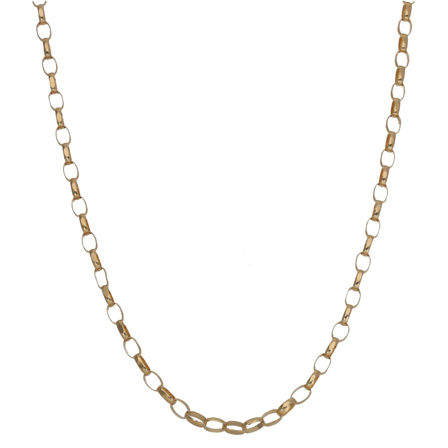 9ct Gold Belcher Chain 18"