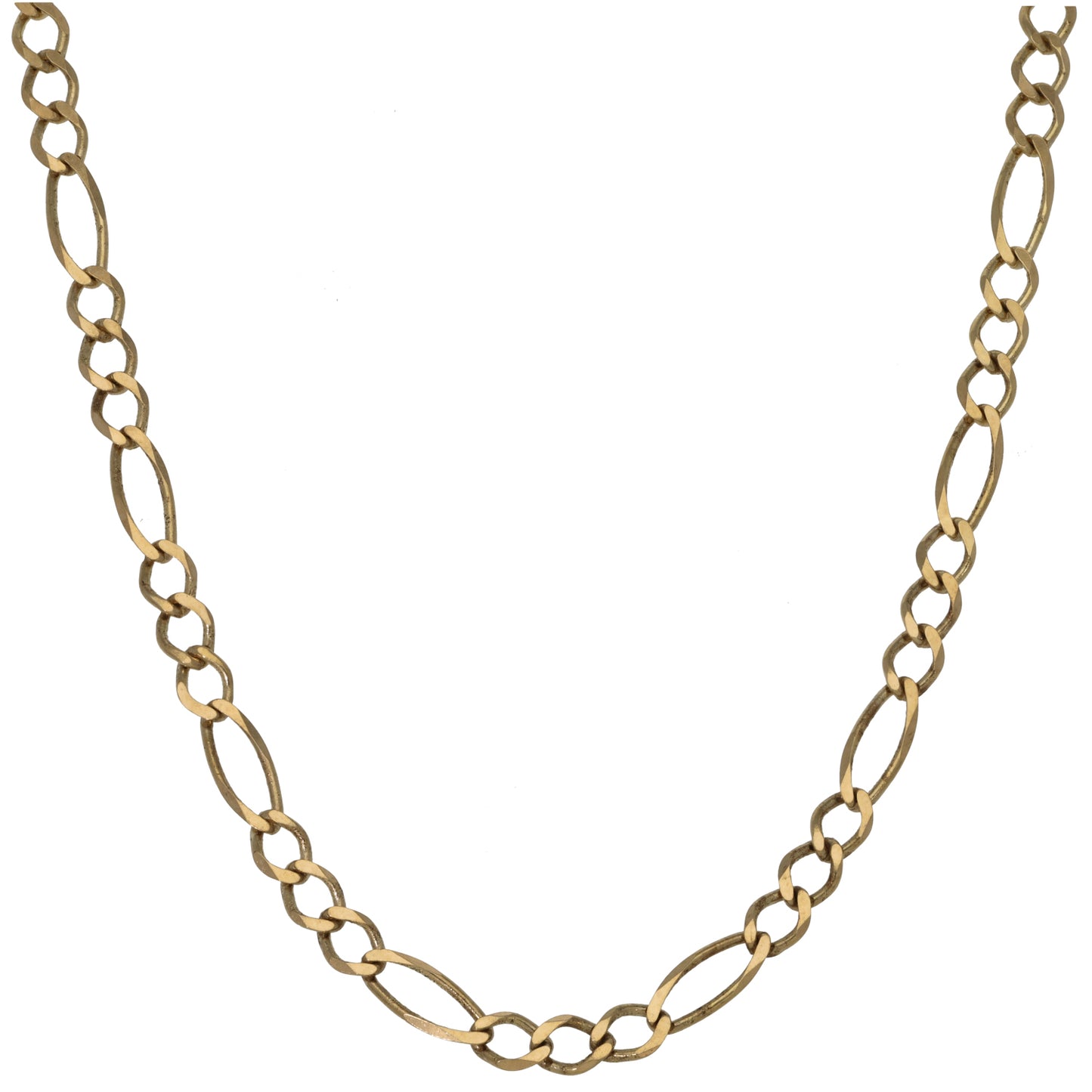 9ct Gold Figaro Chain 18"