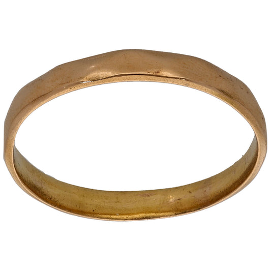 22ct Gold Shaped Wedding Ring Size Q