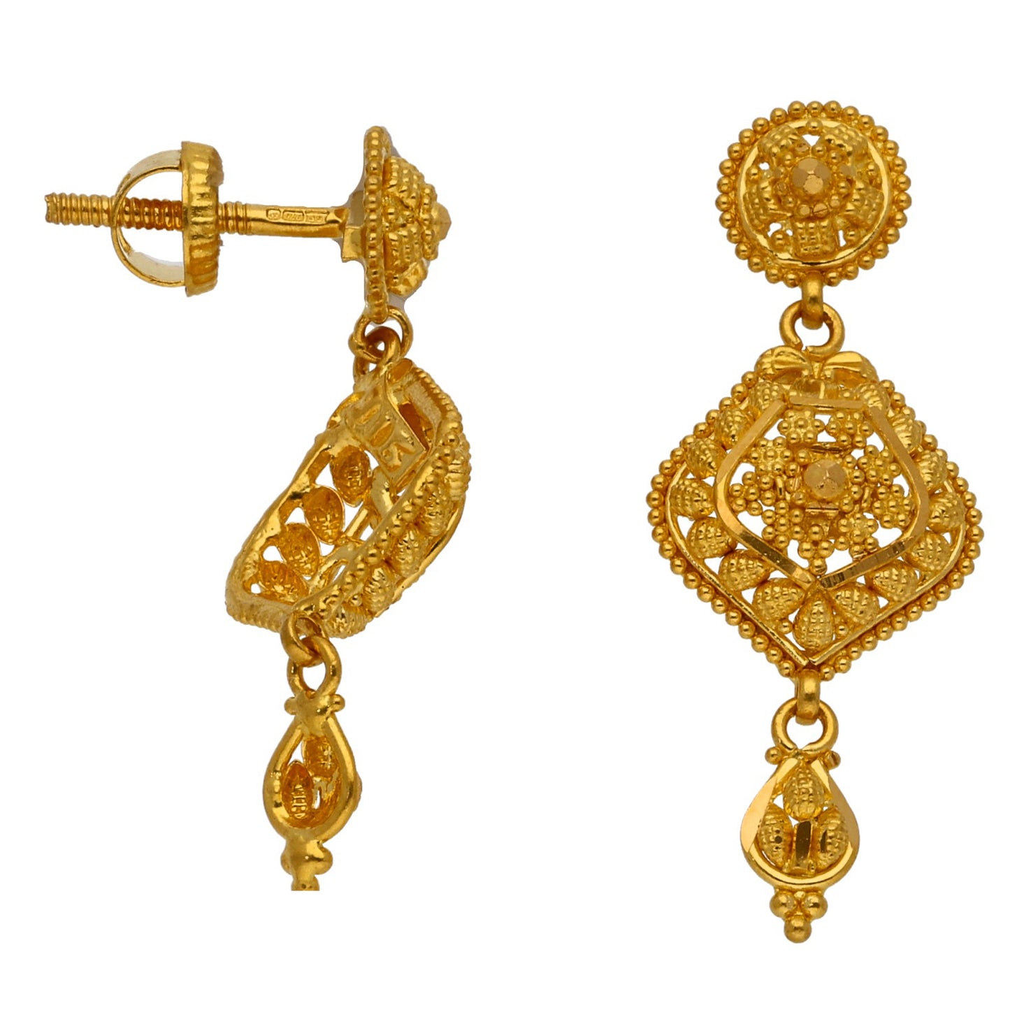 22ct Gold Drop Earrings