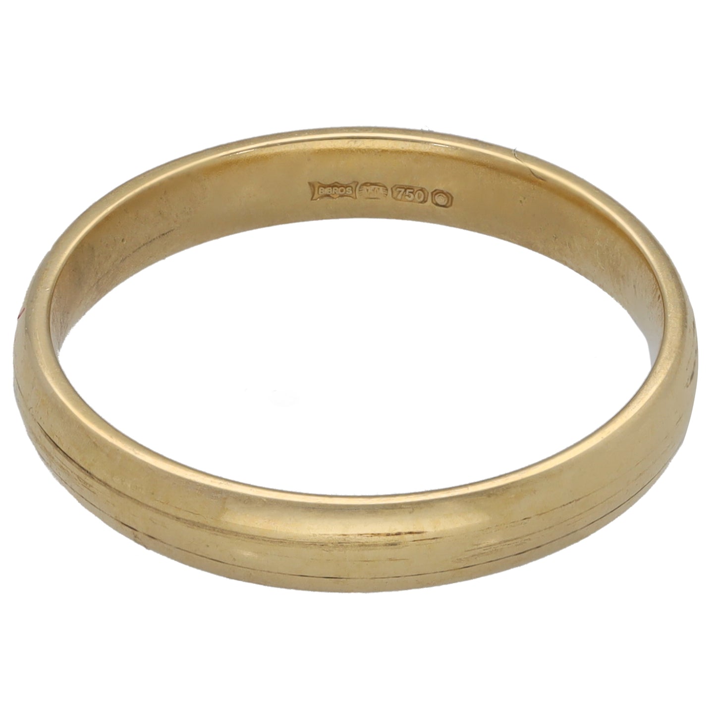 18ct Gold Plain Wedding Ring Size O
