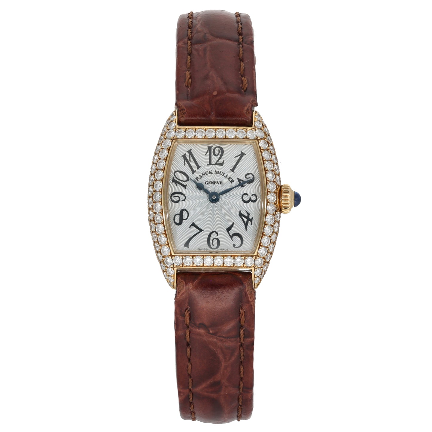 Franck Muller Cintrée Curvex 2500 QZ D 20mm Gold Watch