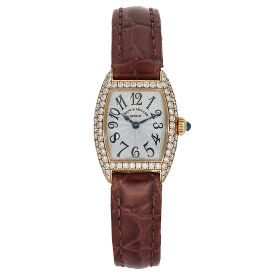 Franck Muller Cintrée Curvex 2500 QZ D 20mm Gold Watch