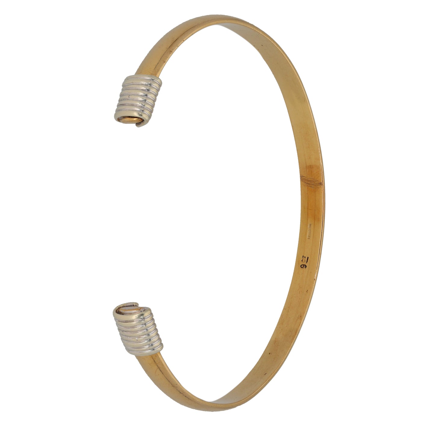 9ct Bicolour Gold Alternative Bangle