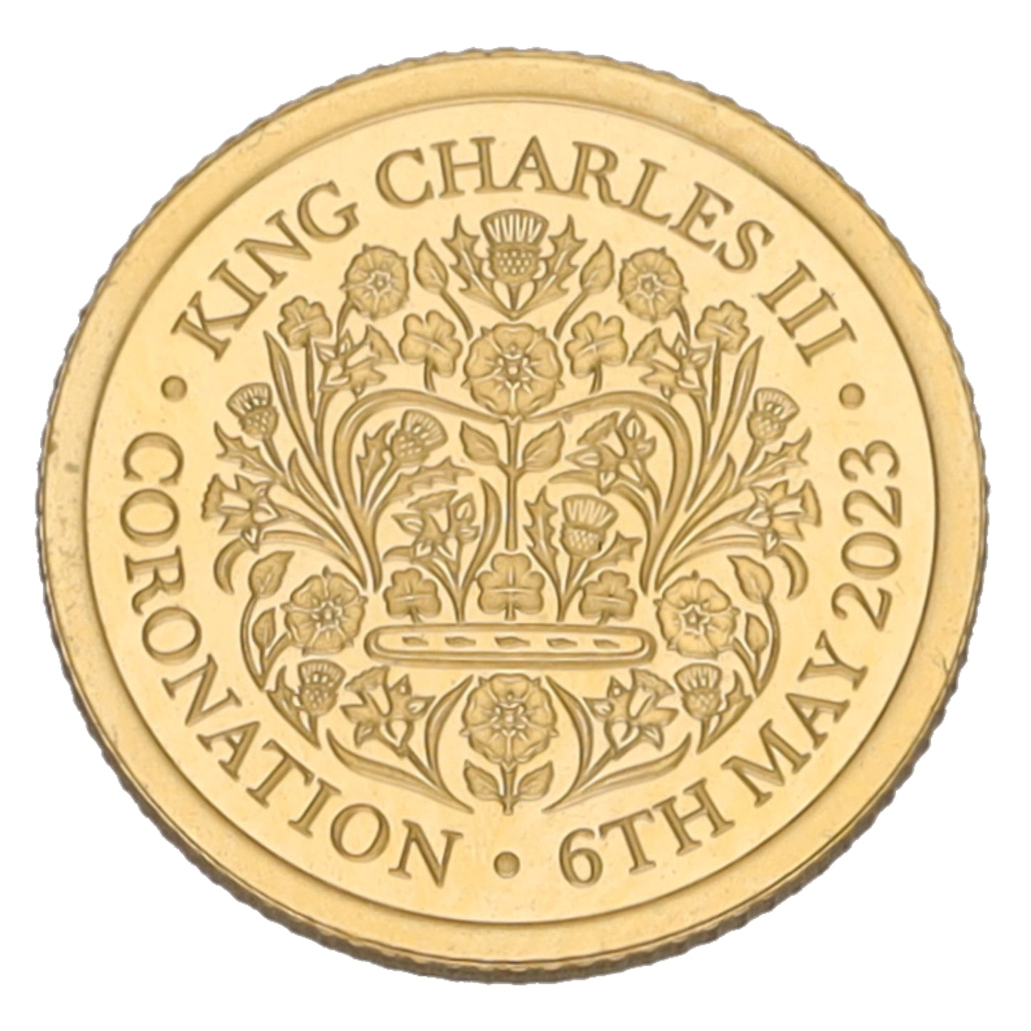 22ct Gold King Charles III Coronation Eighth Sovereign Coin 2023