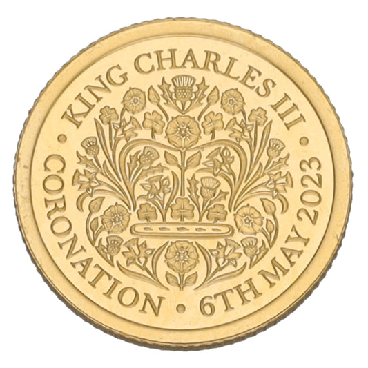 22ct Gold King Charles III Coronation Eighth Sovereign Coin 2023