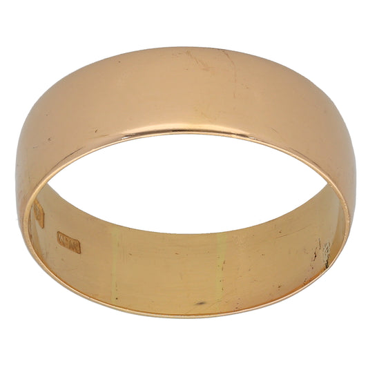 22ct Gold Plain Wedding Ring Size Y