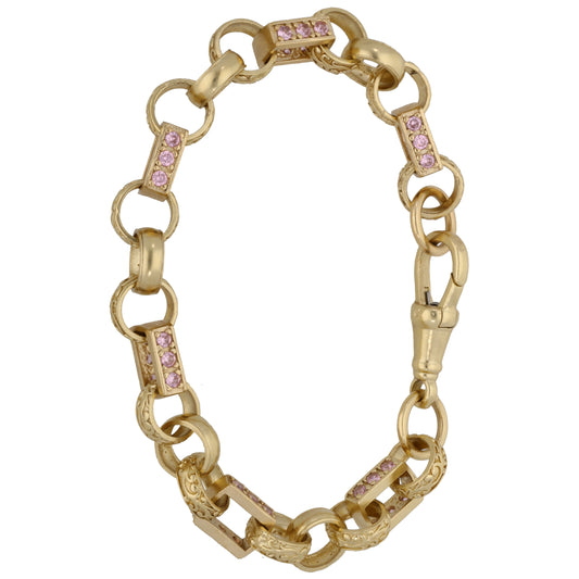 9ct Gold Cubic Zirconia Alternative Bracelet
