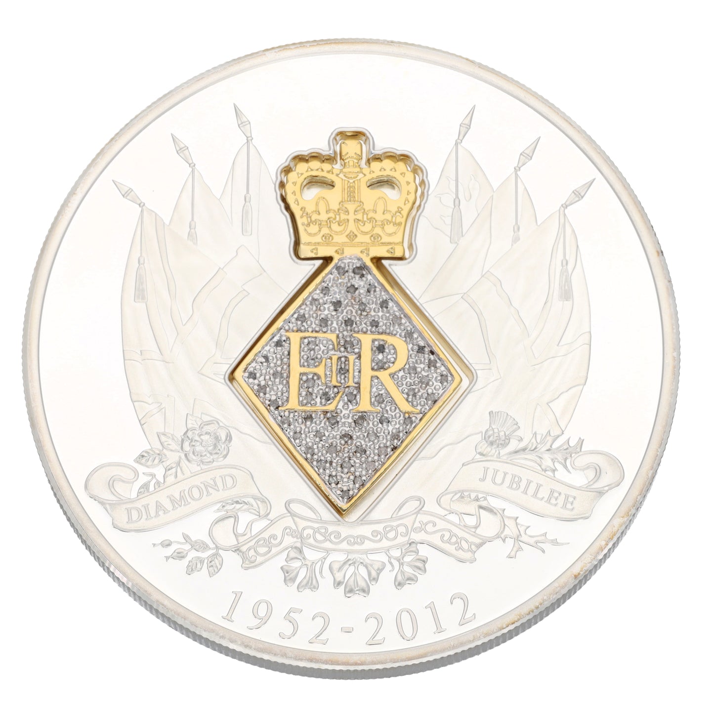 Silver Westminster Diamond Jubilee 5 OZ Coin 2012