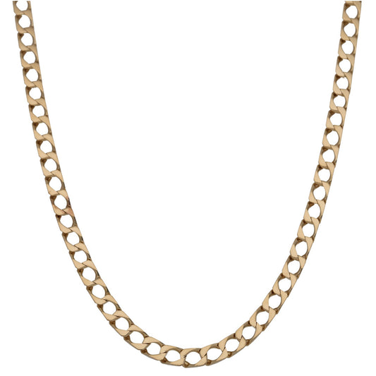 9ct Gold Curb Chain 26"