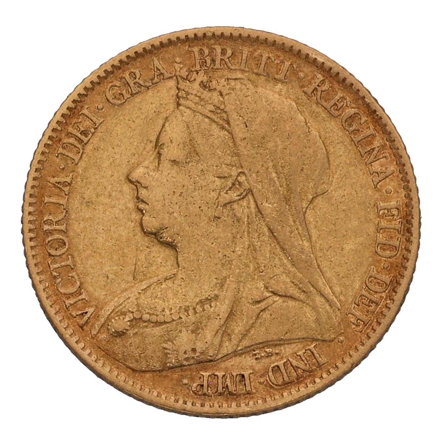 22ct Gold Queen Victoria Half Sovereign Coin 1894