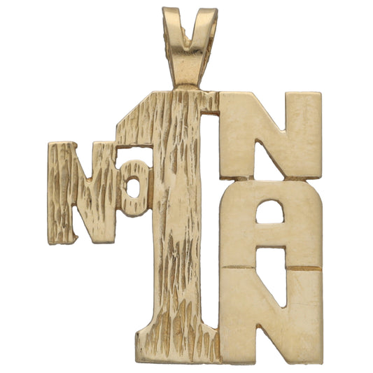 9ct Gold No1 Nan Pendant