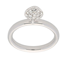 Load image into Gallery viewer, Silver Sterling CZ Heart Ring
