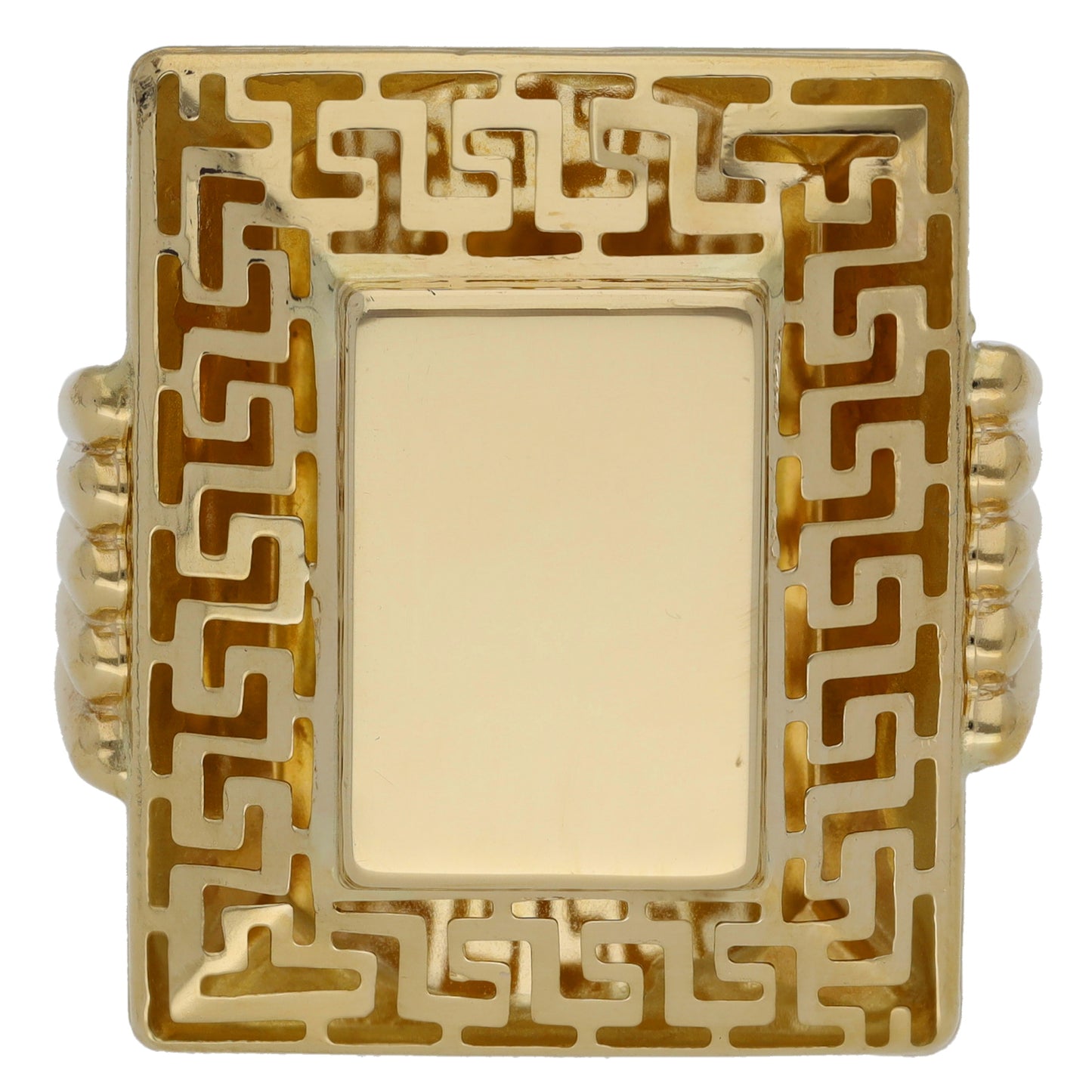 14ct Gold Emblem Ring Size U