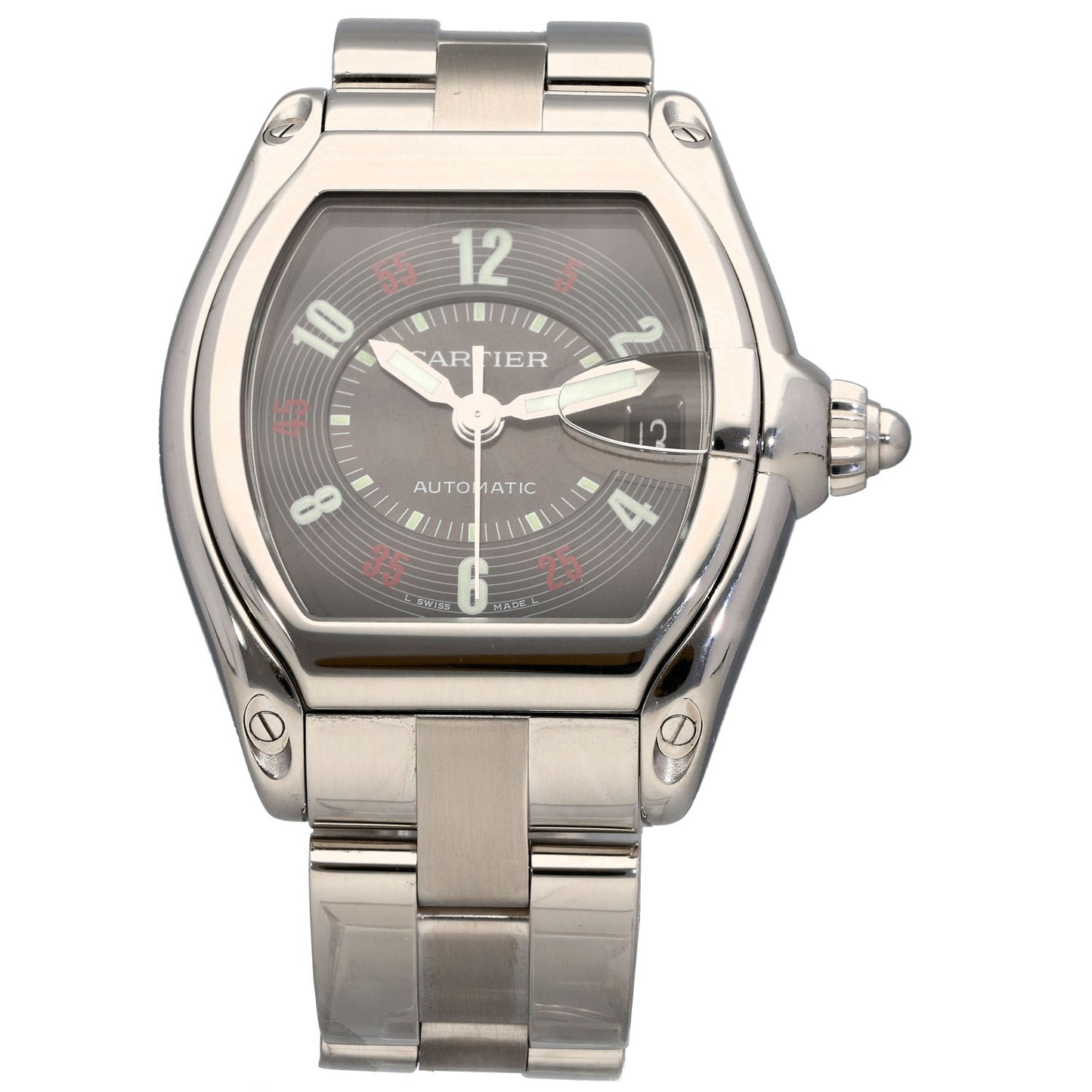Cartier Roadster 2510 38mm Stainless Steel Watch