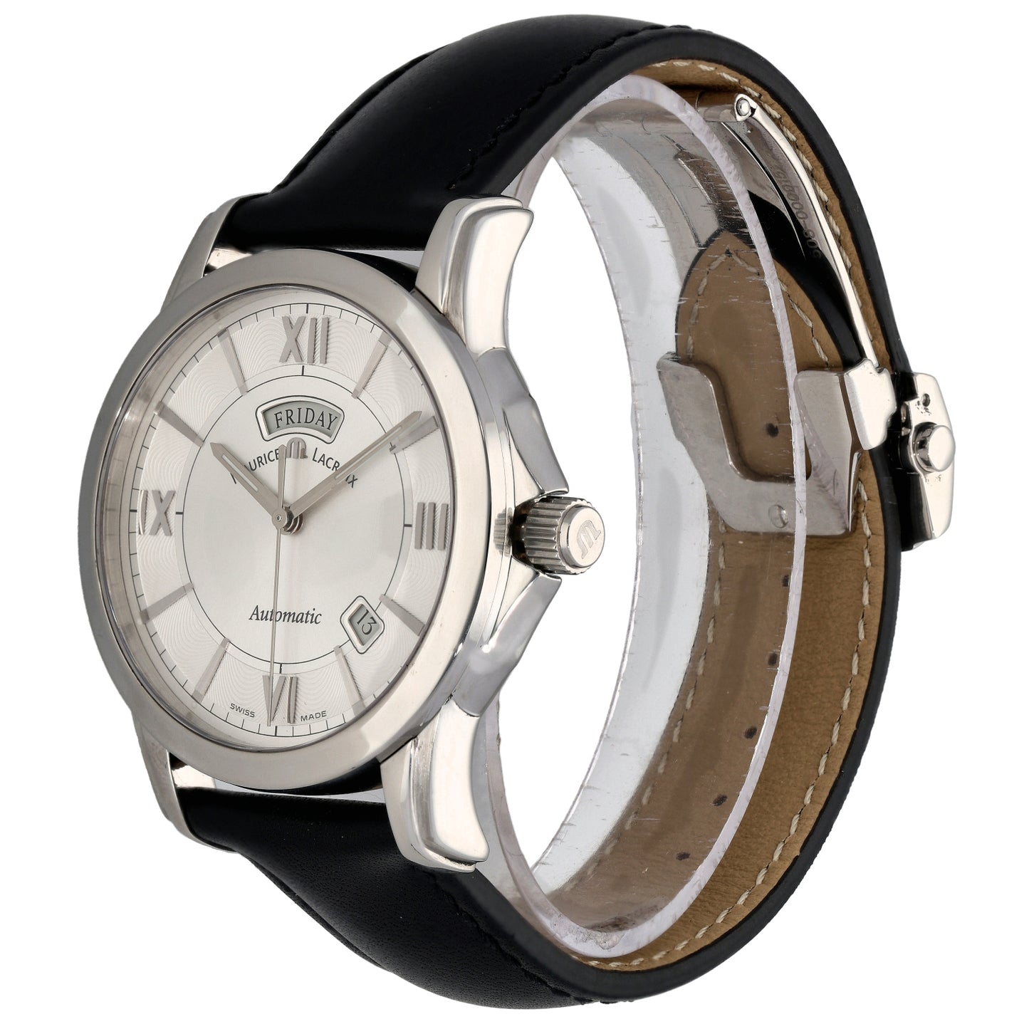 Maurice Lacroix Pontos Day Date PT6058 40mm Stainless Steel Watch