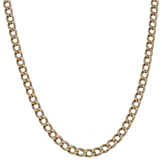 9ct Gold Curb Chain 20"